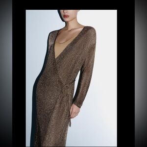 Zara Brown Midi Dress